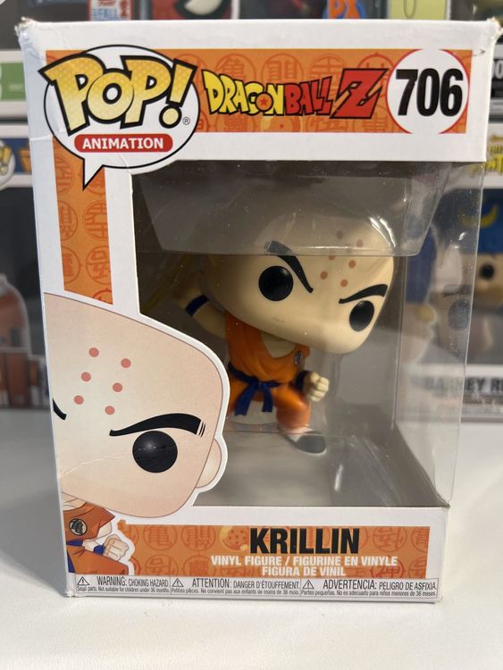 Funko POP! Dragon Ball Z Krillin avec Destructo Disc (Neu und