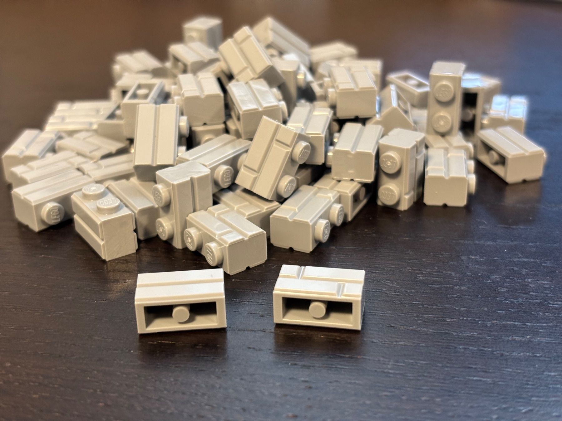 Lego Kit di costruzioni: 100x Lego 1x2 Mausersteine hellgrau (masonry brick, msg) NEU – Nuovo (secondo la descrizione) da Lengnau AG venduto da Chefe43 2