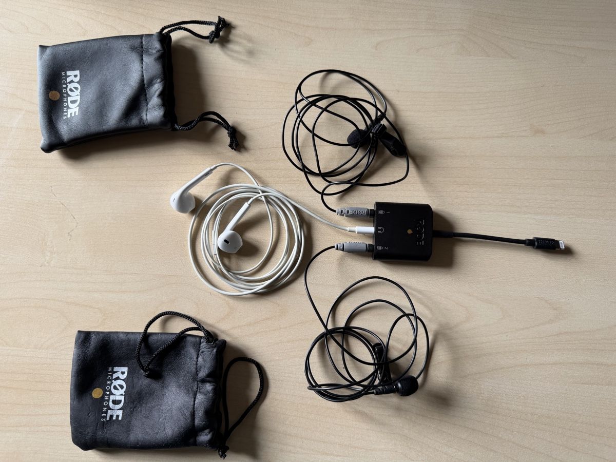 Røde Microfoni: Mobiles Studio für Interview am iPhone  – Usato da Löhningen venduto da Lucdebale 1