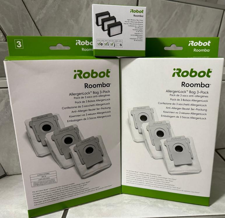 3 Sacchetti AllergenLock per Roomba i7+, Roomba s9+, Roomba j7+