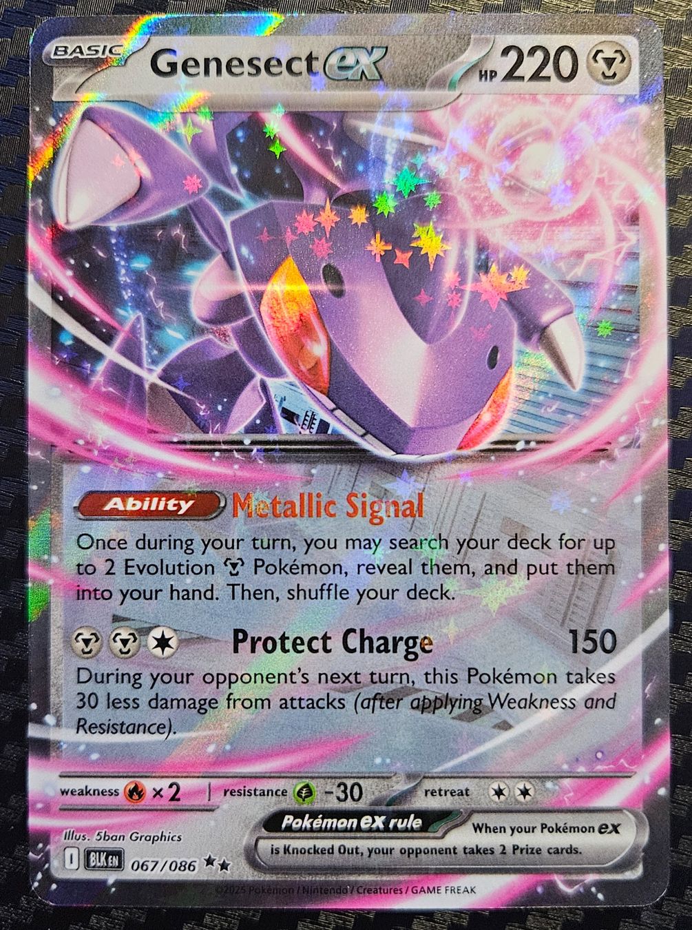 Pokémon Carte collezionabili: Pokemon Genesect ex 067/086 Black Bolt EN – Nuovo (secondo la descrizione) da Cousset venduto da VstarCards