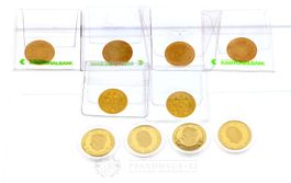 GOLDMÜNZEN : 4 X VRENELI, 4 X FL CHF 50.--, 2 X EINFACHDUKAT