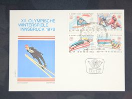 CL08 Enveloppe + Timbre Autriche 1976