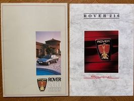 ROVER 200 SD3 Prospekt-Konvolut von 1985 & 1988 / 1989