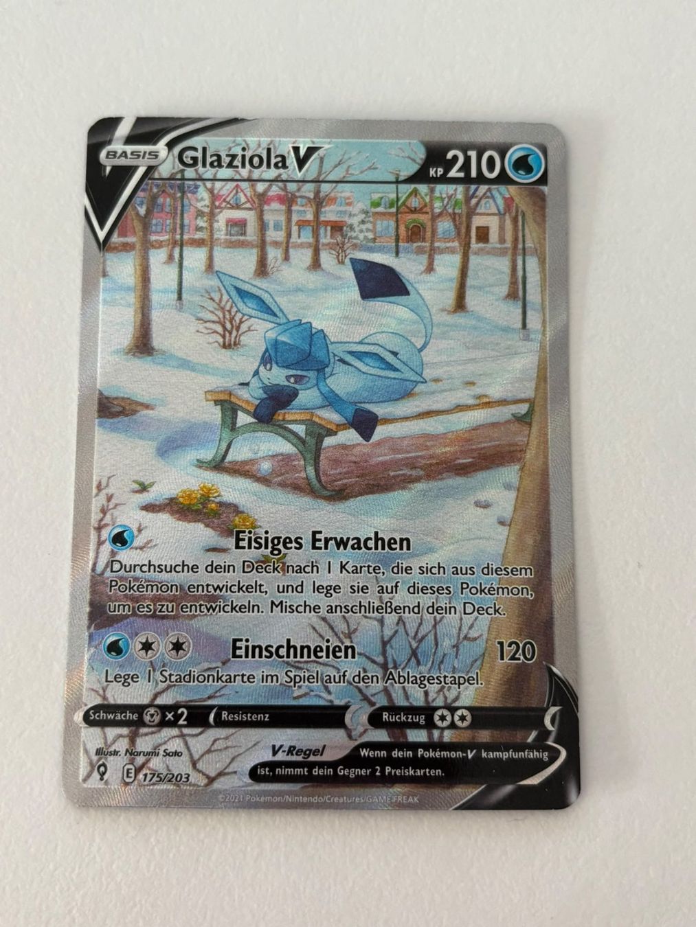 Pokémon Carte collezionabili: Pokemon Glaziola V 175/203 – Usato da Herisau venduto da Pokemon2025