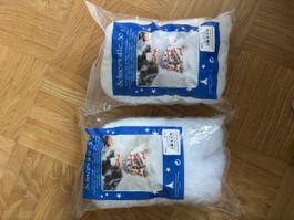 Schneewatte 2x 30g Dekorationsmaterial weiss neu