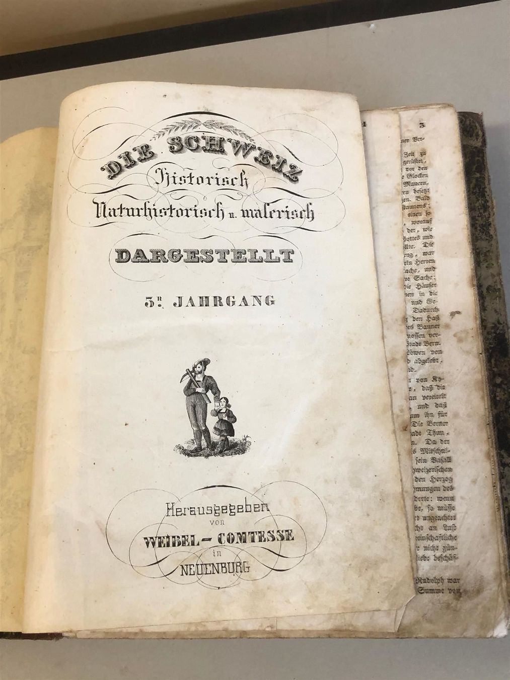 Libri: ** Schweiz historisch naturhistorisch ** – Antico da Bern venduto da Jwpm66 2