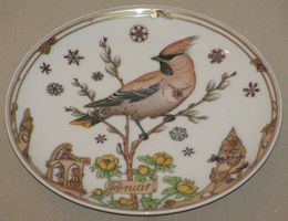 Zierteller Hutschenreuther Porzellan - Seidenschwanz