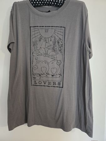 ROMWE T-Shirt "The Lovers" Print Gr. OXL