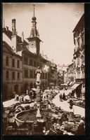 Lausanne, Marché de la Palud et Hotel d