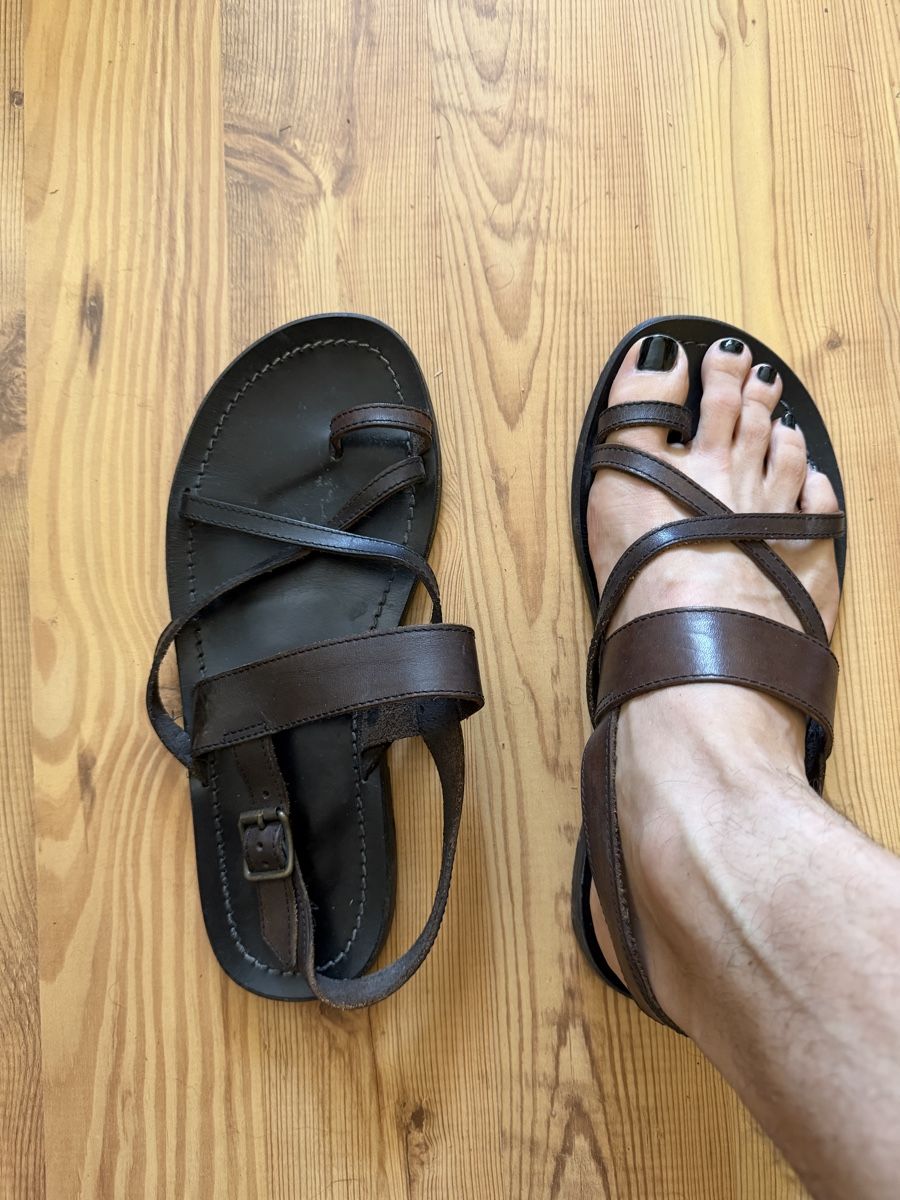 Navyboot Herrenschuhe: Navyboot Ledersandalen Gr. 42 – Gebraucht aus Lohn-Ammannsegg von -dovahkiin-