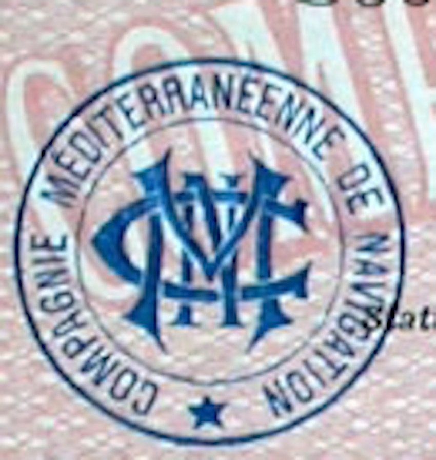 Documenti: Compagnie Méditerranéenne de Navigation SA, Lyon - 1906 – Usato da Solothurn venduto da Sgasche 1