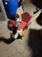 Vintage Kinderschaukel Schwan, Holz