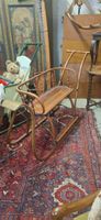 Antiker Kinderschlitten / Holzschlitten mit Lehne Top! (56)