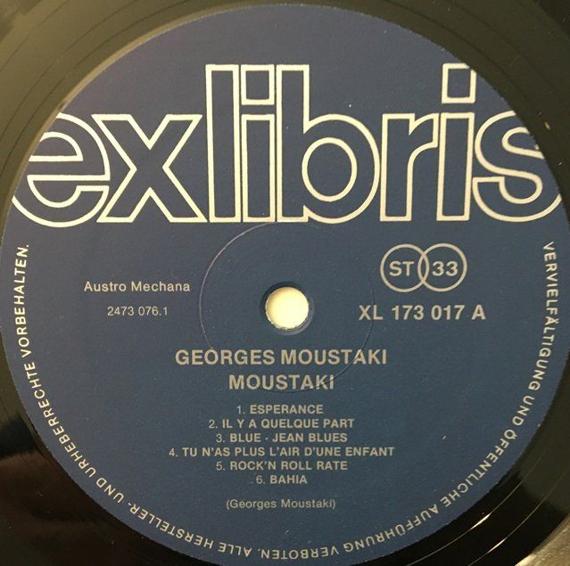 Dischi in vinile: Georges Moustaki - Esperance (LP) – Usato da Grüningen venduto da azulvinyl 2