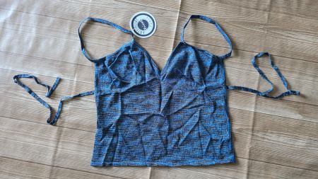 ​🏷️ ANTI-FLIRT Metallic Knit Cami (2) blue