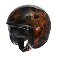 PREMIER VINTAGE BD orange chromed Motorrad Helm Gr. S Aktion