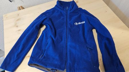 Sherpa Fleecejacke, Gr. 128, Top f. Übergang, Blau!