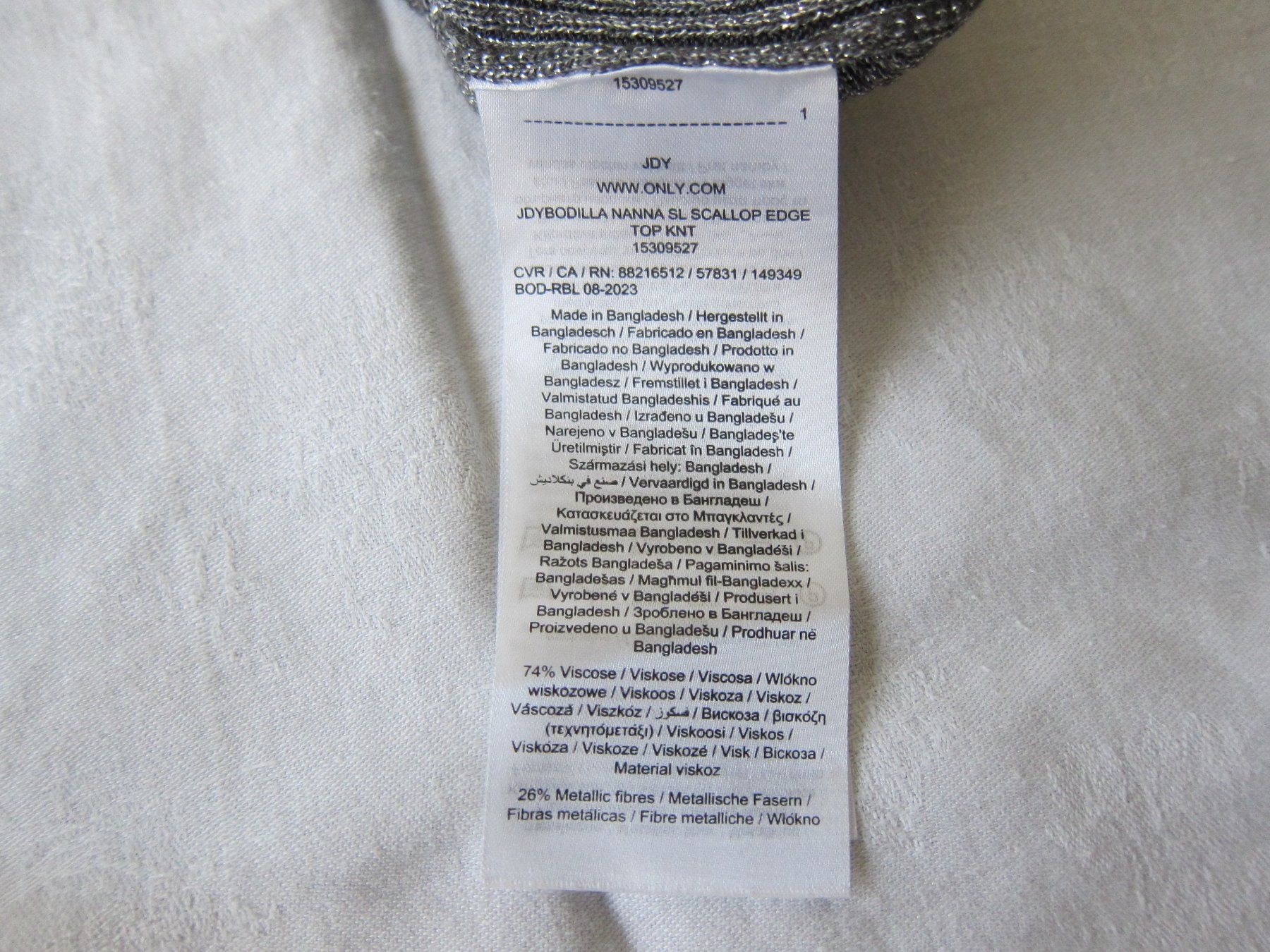 Tops: Top JDY, Anthrazitfarben, Lurex, NEU! – Neu (gemäss Beschreibung) aus Zürich von Italia58 3