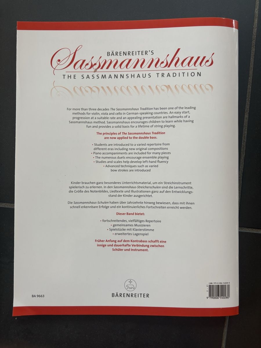 Libri: Musiknoten Kontrobass – Nuovo (secondo la descrizione) da Knonau venduto da ReMaaaan 1