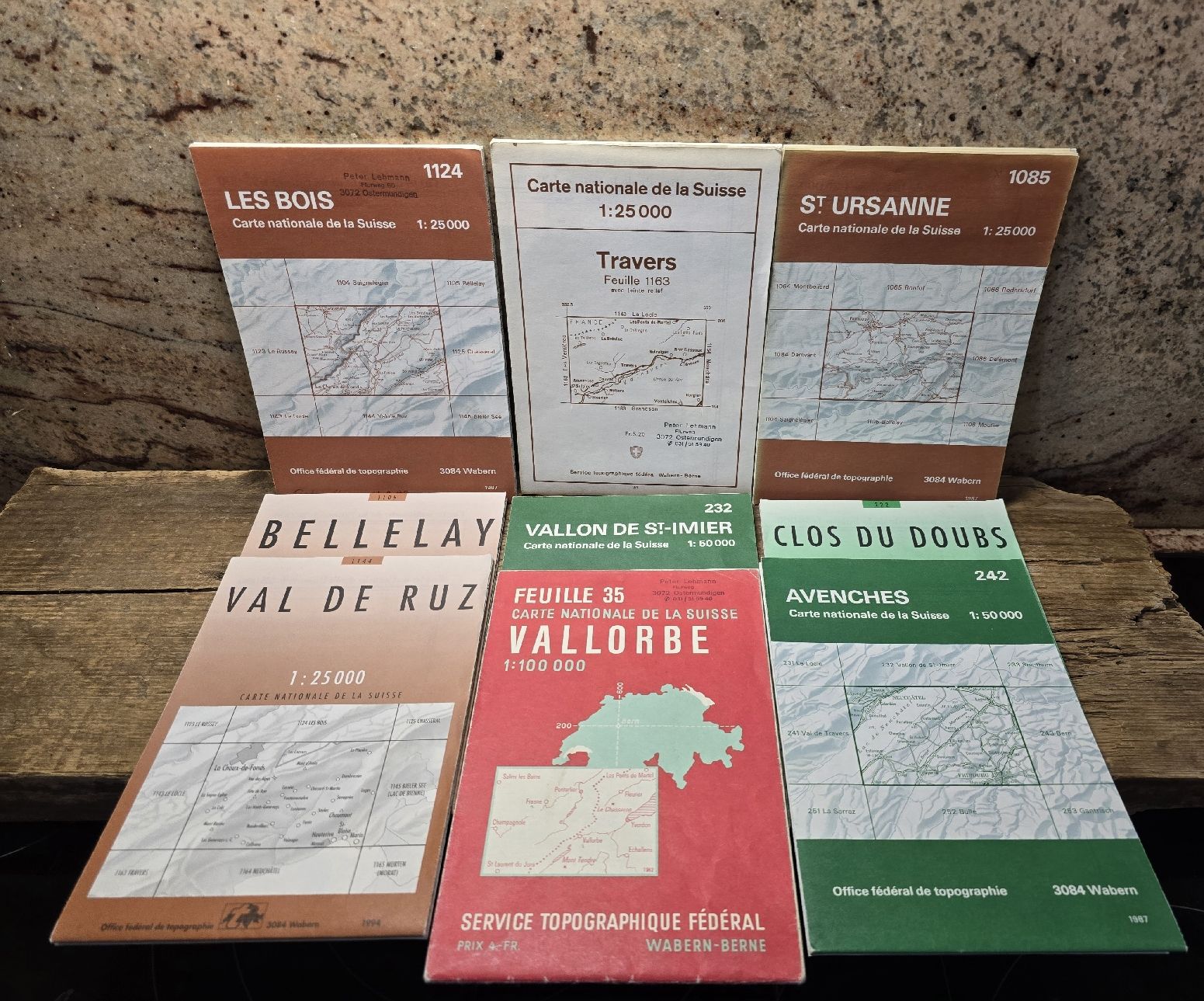 Cartine & Atlanti: 9x Schweizer Landeskarten 1:25000 1:50000 – Usato da Walkringen venduto da Vanuca 3