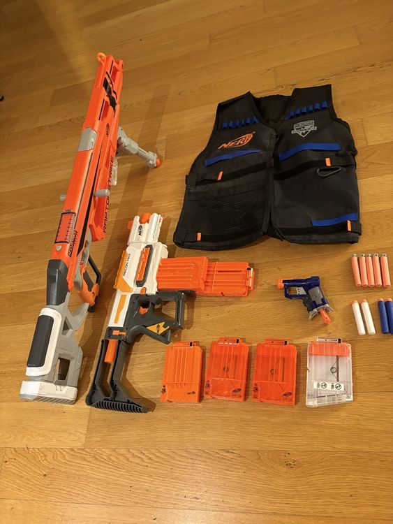 Nerf Gun Set Weste Munition Raptorstrike Recon MKII Jolt (Gebraucht) in ...