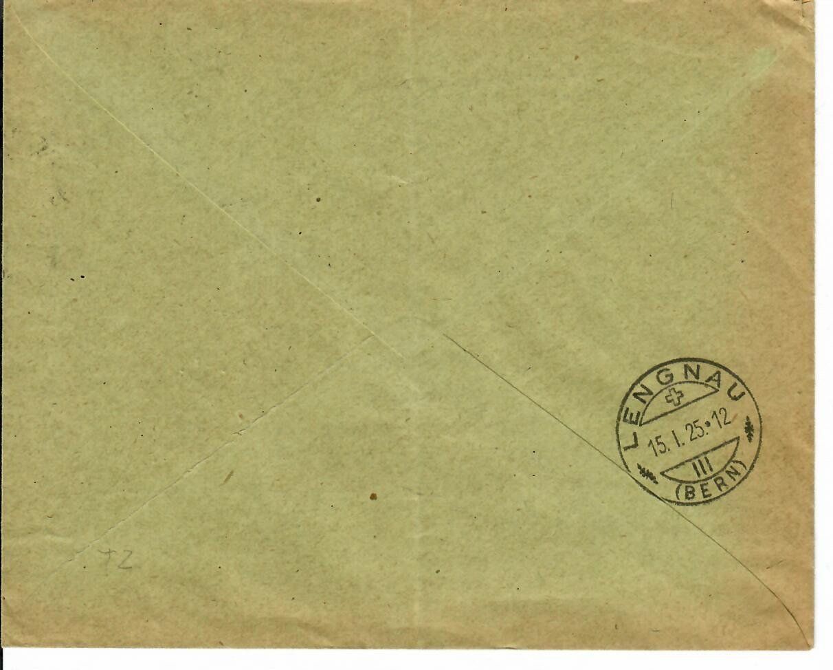 Tous les timbres: Brief, Madretsch - Biel 1925 – D'occasion à Hochdorf par Ziegel-16 1