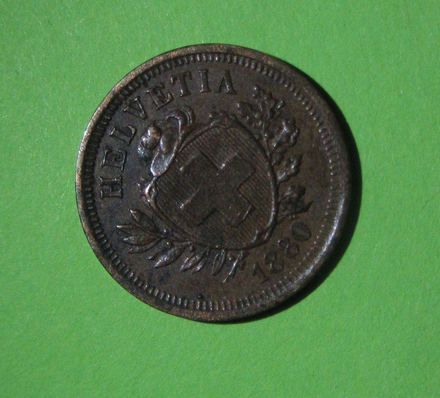 Tutti le monete: 1 Rappen Münze 1880 Selten – Usato da Malters venduto da Hausi88