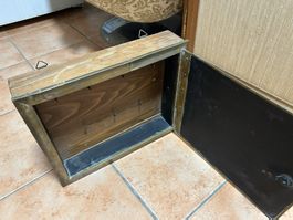 Schlüsselkasten Holz/Messing