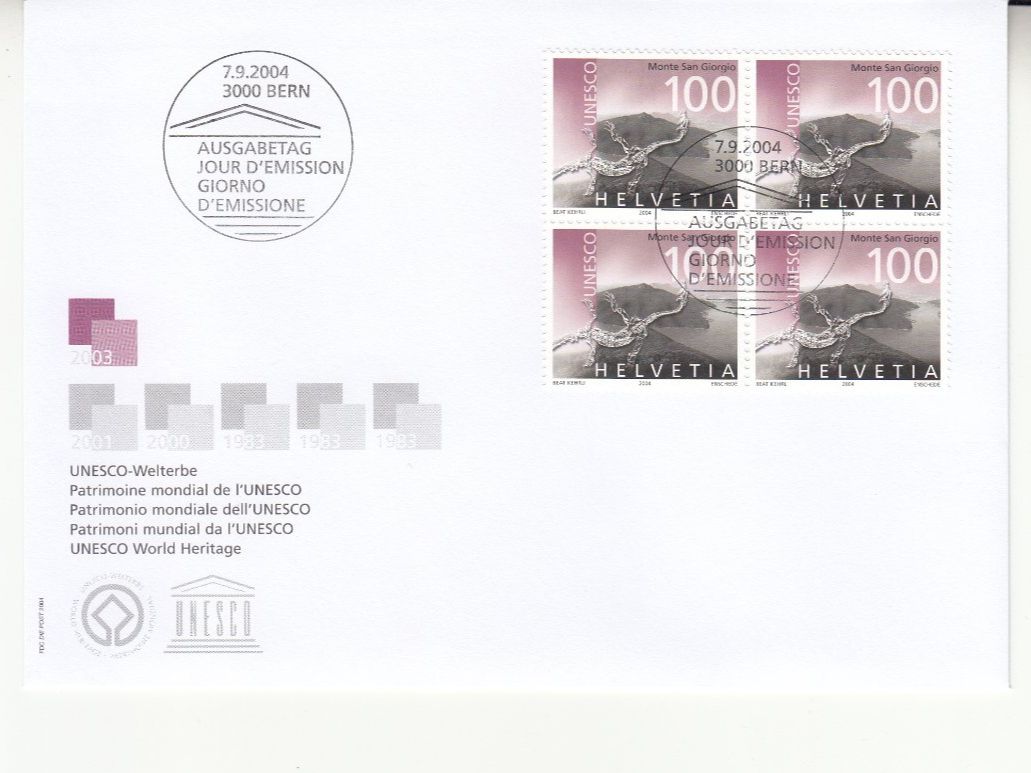 Tutti i francobolli: SBK 1137 im 4er-Block FDC – Usato da Bürglen TG venduto da StampGraf