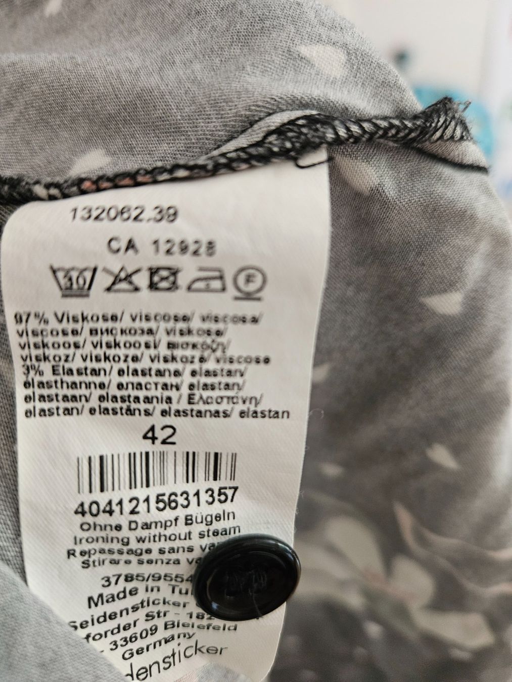 Vestiti: Seidensticker Blusenkleid, Viskose, Gr. 42 – Usato da Bern venduto da j-o 2
