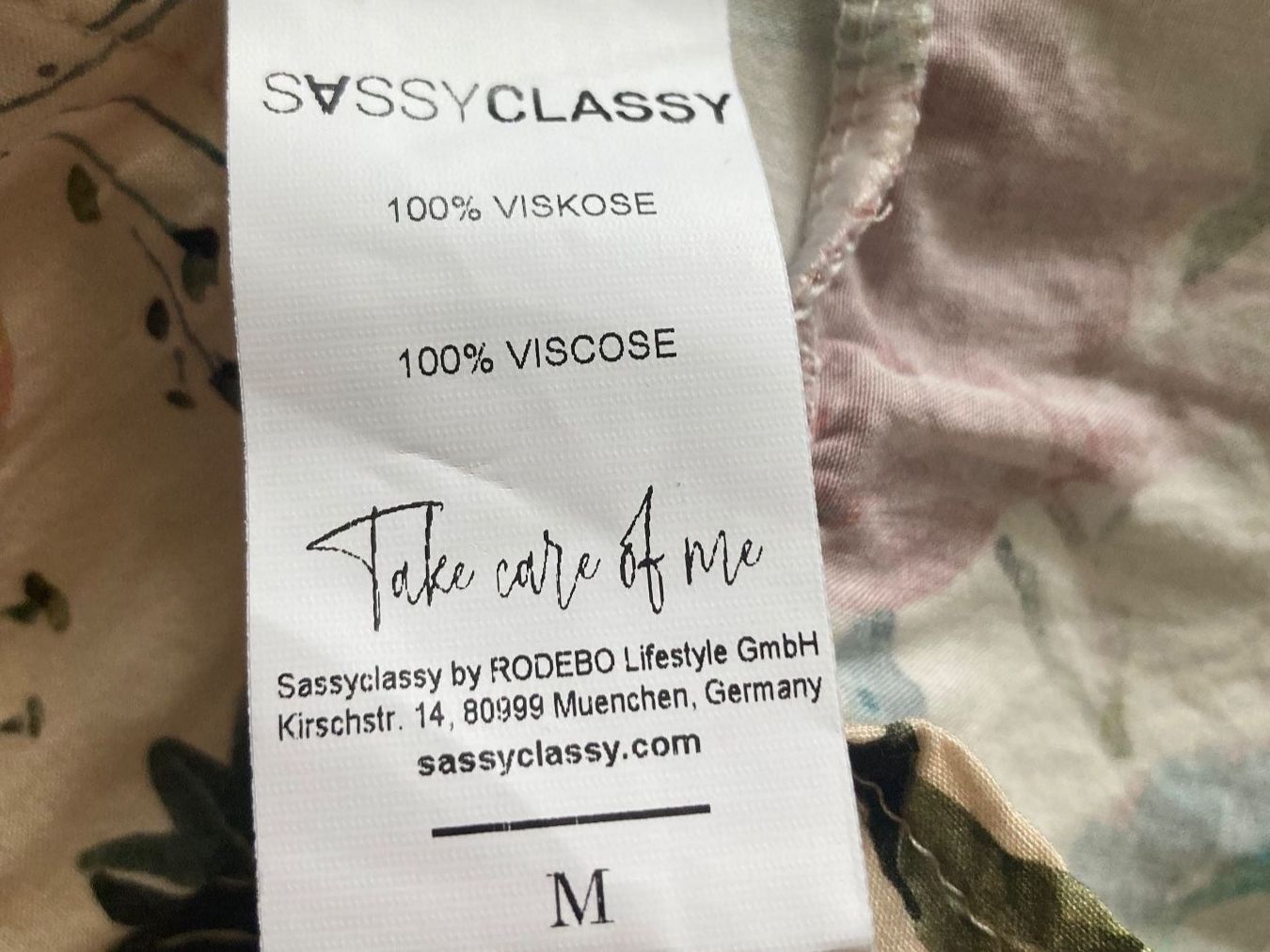 Camicette: florale Sommerbluse von sassyclassy in Gr M – Usato da Eschenbach SG venduto da verbascum 1