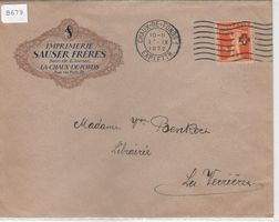 Chaux-de-Fonds 15.IX.1922 Sauser Freres