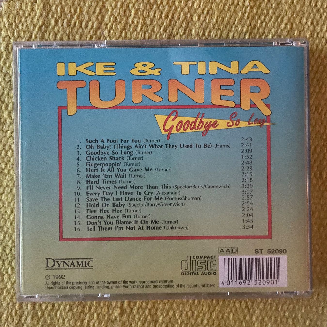 CD: IKE&TINA TURNER-GOODBYE SO LONG – Usato da Rorschacherberg venduto da CD-Roli 1