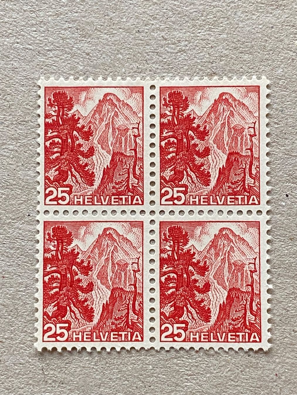 Tutti i francobolli: 288, postfrisch, Viererblock – Usato da Aarau venduto da hilde47