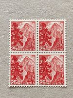 288, postfrisch, Viererblock
