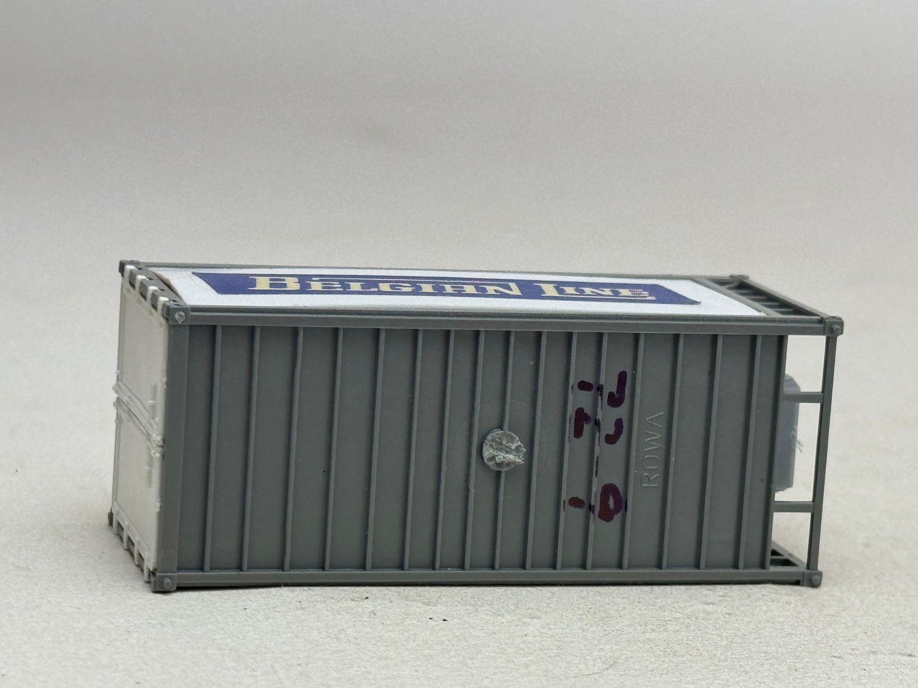 Modellini di ferrovie: EB- 20 Ft. Kühl Container Belgian Line – Usato da Elm venduto da Wikmtz 2