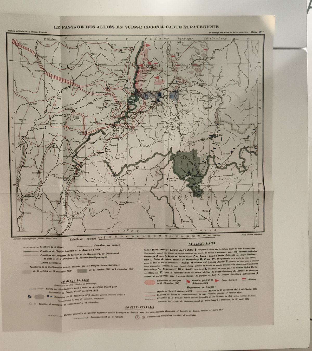 Landkarten & Atlanten: Carte stratégique terrain allié usagée – Neu (gemäss Beschreibung) aus Prilly von jor_x27s
