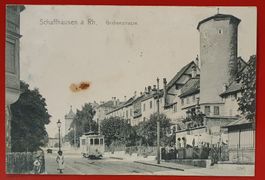 Schaffhausen 1907 - Grabenstrasse mit Tram
