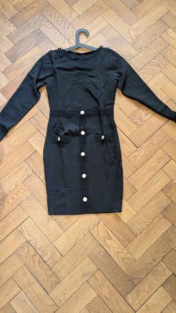Morgan Black Dress, Size M, Elegant Look