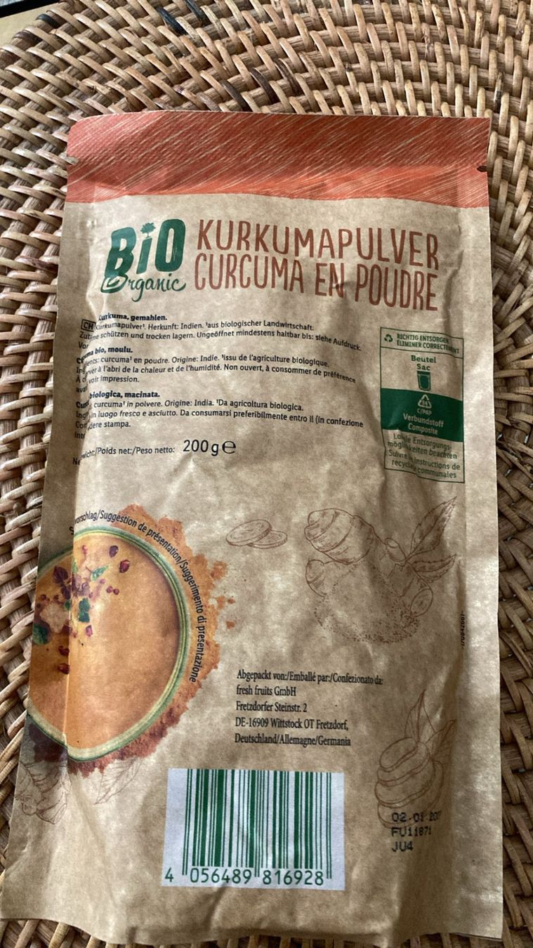 Cibi & Specialità: Bio Kurkuma Pulver – Nuovo e nell'imballaggio originale da Zürich venduto da toritorito 1