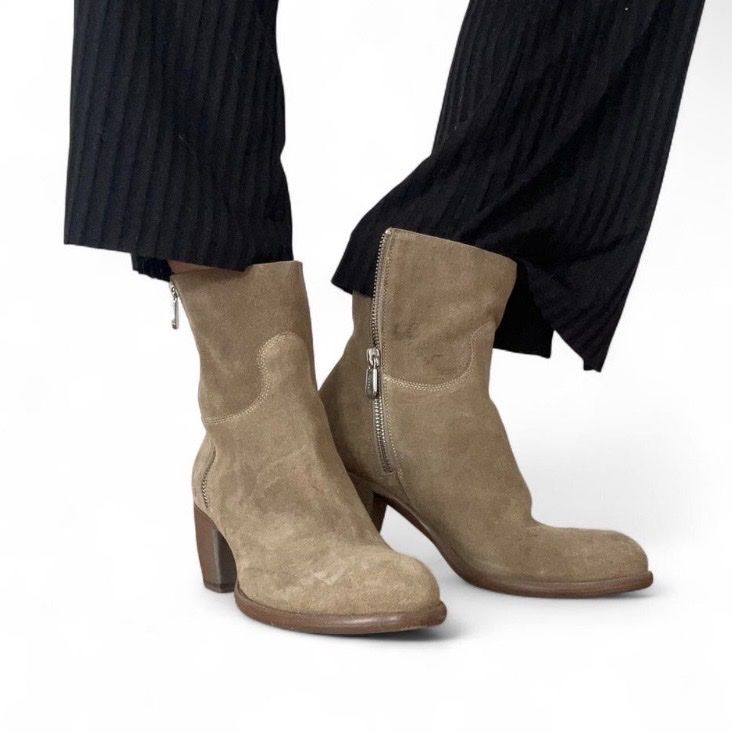 Scarpe da donna: Beige Wildleder Stiefeletten Gr. 37 – Usato da Zürich venduto da ju__