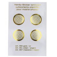Handysticker - Blume des Lebens - golden