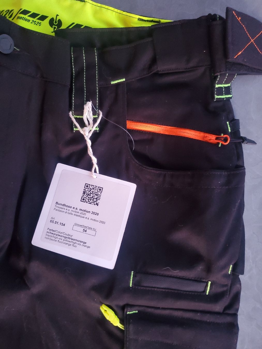 Engelbert Strauss Pantalon De Travail 2020 Noir/jaune