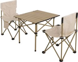 John316 Camping Set: Tisch plus zwei Stühle