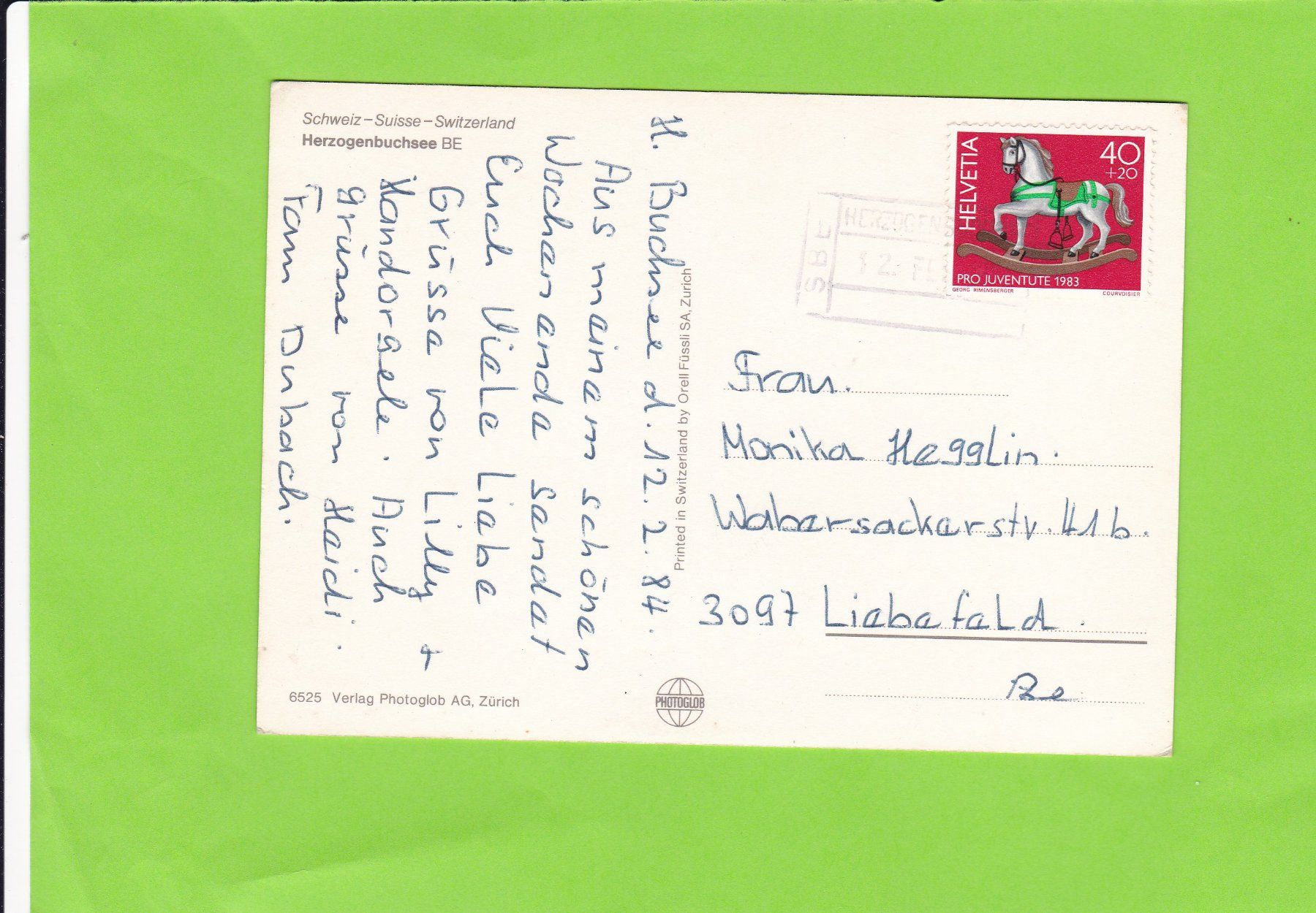 Cartes postales: Herogenbuchsee BE – D'occasion à St. Peterzell par neckertal 1