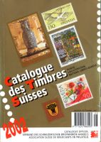 CATALOGUE DES TIMBRES SUISSES 2002 LIECHTENSTEIN ONU-GENF