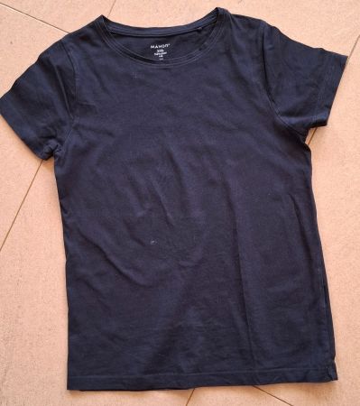 T-shirt schwarz für Mädchrn kurzarm 146 von Manor