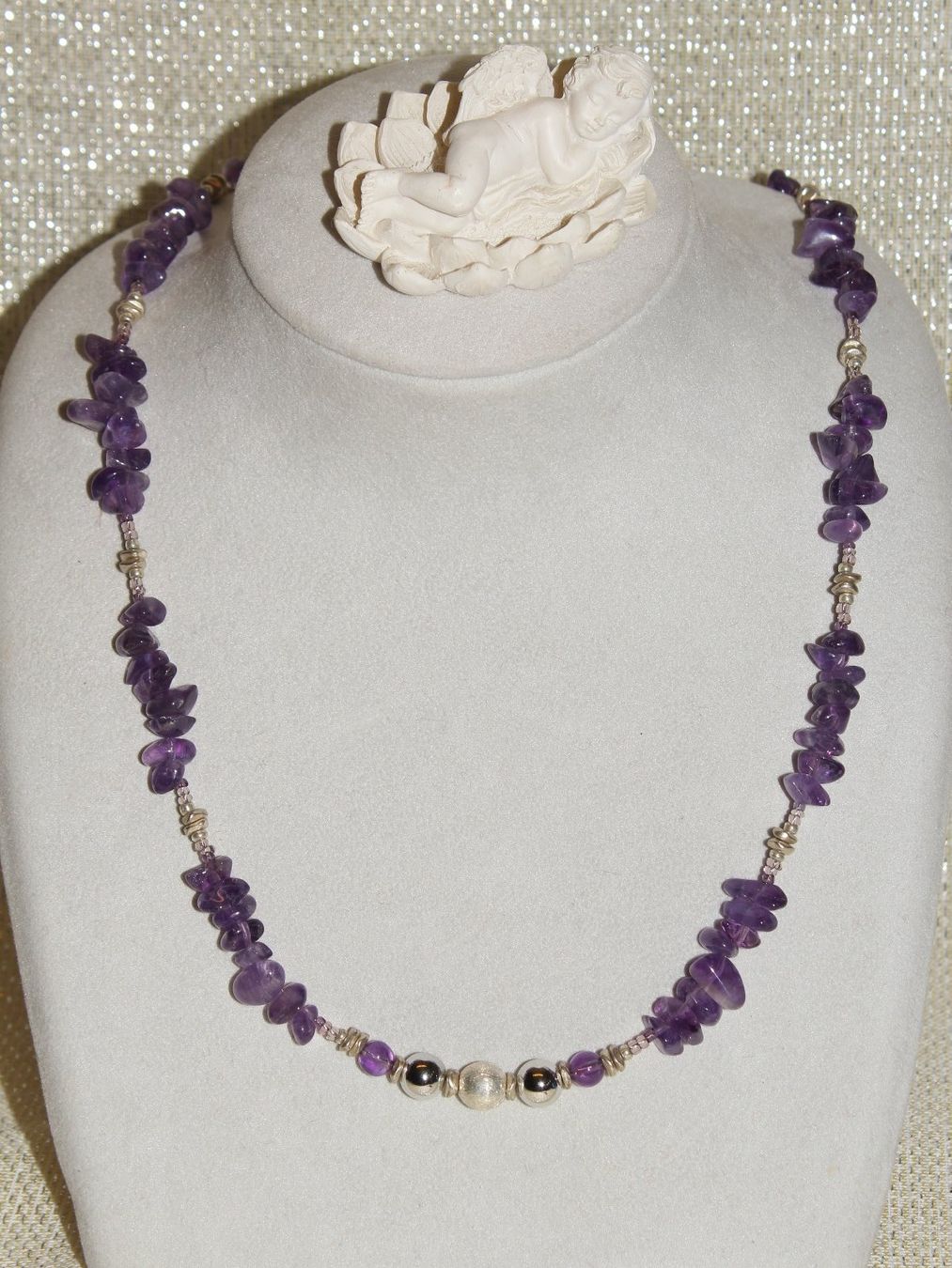 Catenine: Halbedelsteinkette Amethyst – Nuovo e nell'imballaggio originale da Kriens venduto da Wolly85 1