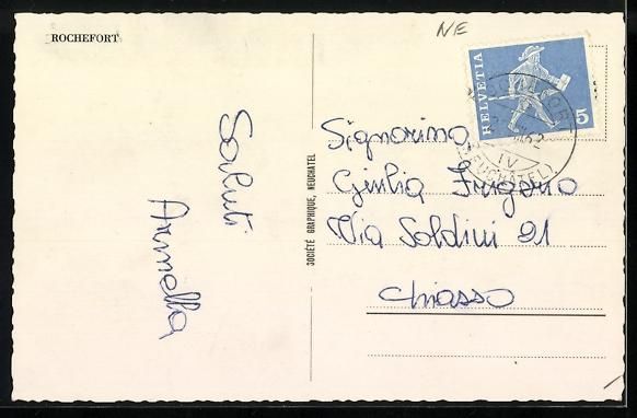 Cartes postales: AK Rochefort /NE, Ortspartie mit Kirche – D'occasion à Berlin par bartko-reher 1